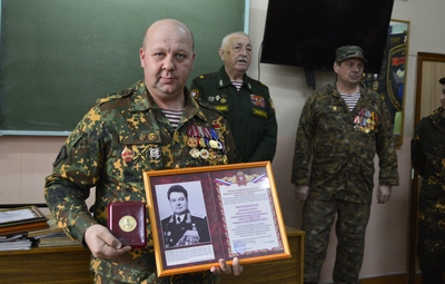 Награждение ВПК «ОДОН» Памятным знаком имени генерала армии И.К. Яковлева